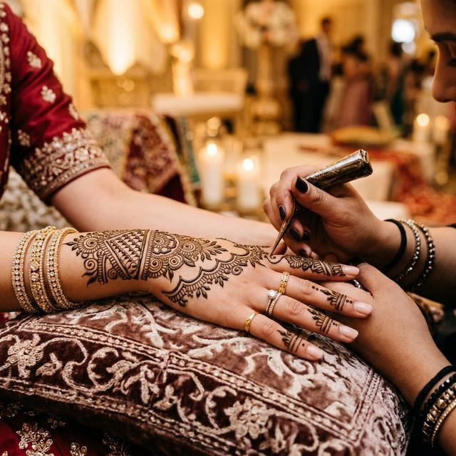 Henna artist near me - intricate bridal mehndi henna design at home in Dubai