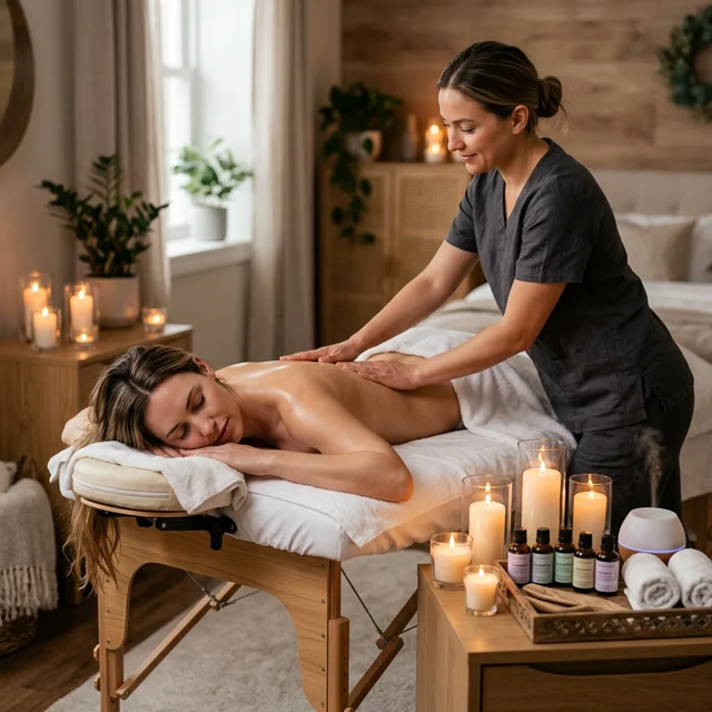 Relaxing massage and Moroccan bath body treatment for ladies at home in Dubai