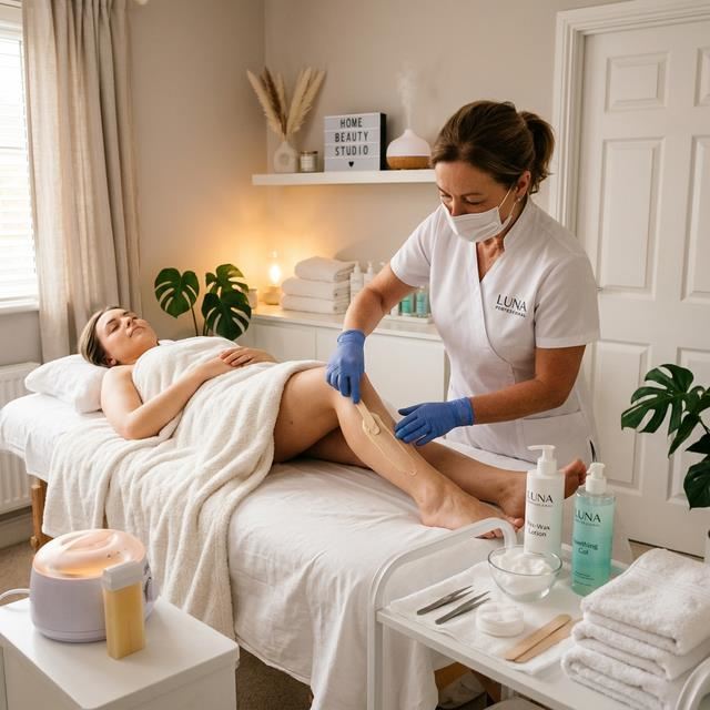 Professional waxing threading and hair removal service at home in Dubai UAE